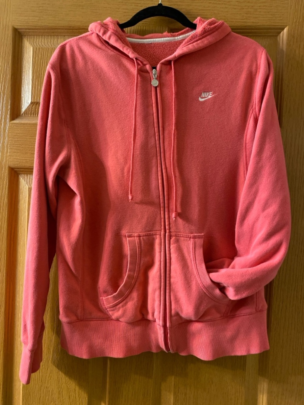 Nike Coral Pink Full-Zip Hooded Sweatshirt